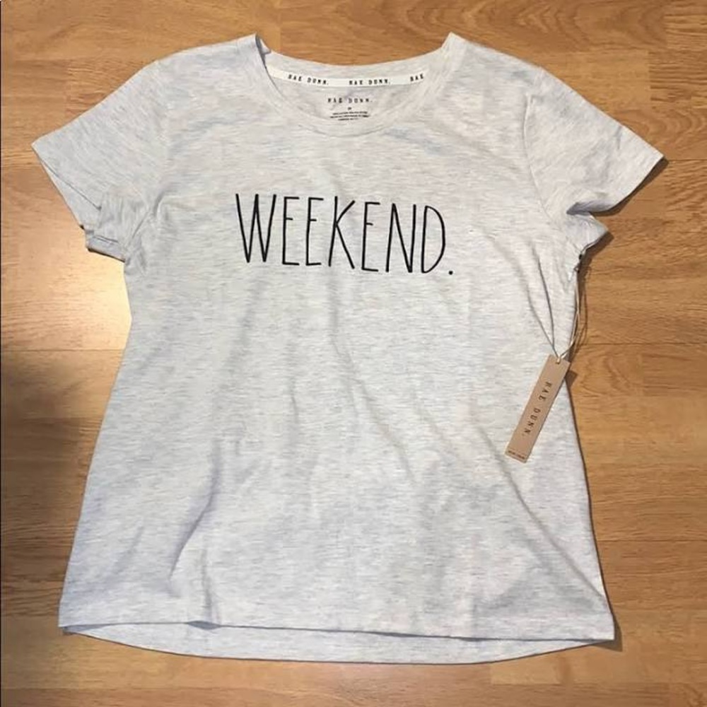 NWT Rae Dunn Weekend tshirt size large